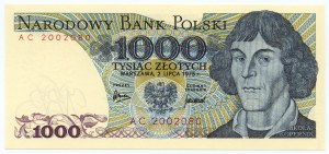 1.000 złotych 1975, seria AC 2002080