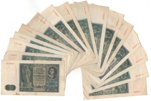 50 gold 1941, set of 16 pieces