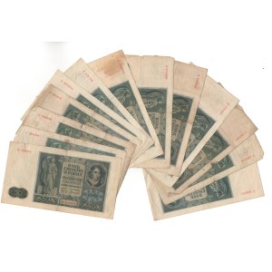 50 złotych 1941, zestaw 16 sztuk banknotów