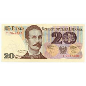 20 złotych 1982, seria Y