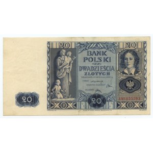20 złotych 1936, seria AM