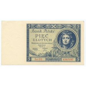5 złotych 1930, seria DG