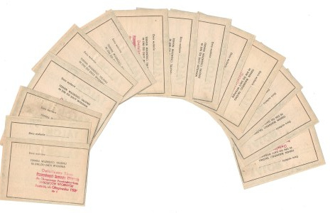 Talon for 100 zlotys, G.S. Samopomoc Chłopska, Poznań 12 February 1982, set of 14 pieces