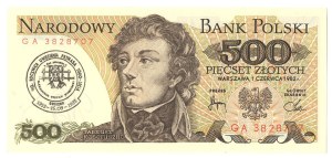 500 zloty 1982, 40th Anniversary of the imprisonment of the 1000th Anniversary Primate