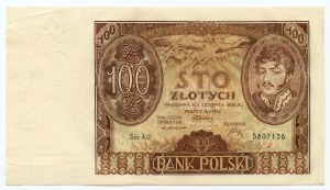 100 gold 1932, AU series, additional watermark +x+