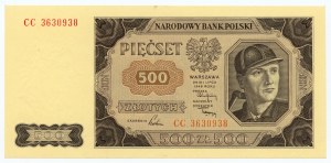 500 zloty 1948, CC series