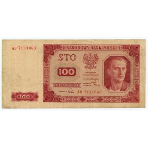 100 Zloty 1948, Serie AB