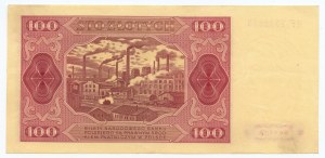 100 zloty 1948, HF series, striped paper
