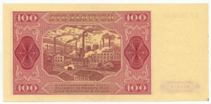100 zloty 1948, HF series, striped paper