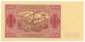 100 zloty 1948, HF series, striped paper