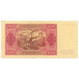 100 złotych 1948, seria GR bez ramki wokół nominału 100