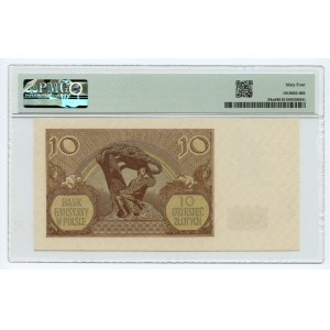 10 zlotých 1940, séria N, PMG 64 Súčasný falzifikát