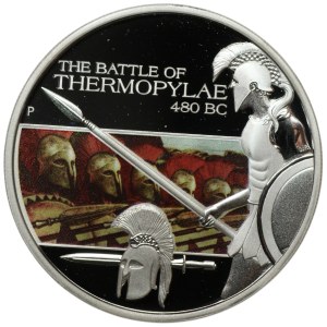 Tuvalu, $1 2009, Battle of Thermopylae