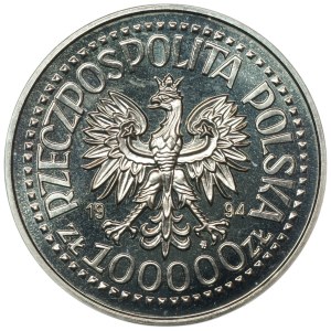 Third Republic, 100,000 zloty 1994, 50th anniversary - Warsaw Uprising (1944-1994)
