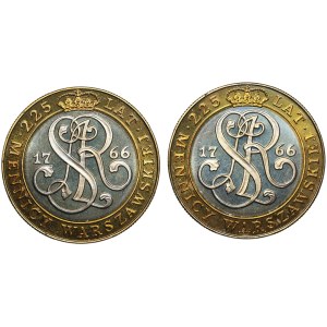 Third Republic, 20,000 gold 1991, 225 years of the Mint, set of 2 pieces
