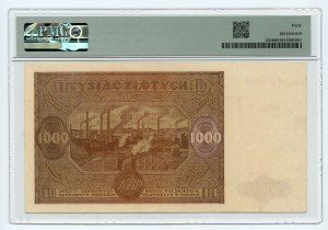1,000 zloty 1946, series M, PMG 40