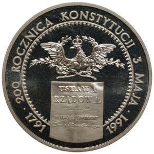 Third Republic, 200,000 zloty 1991, 200th Anniversary - Adoption of the May 3 Constitution (1791-1991)