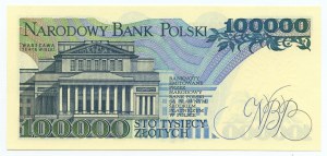 100,000 zloty 1990, series BA