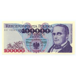 100,000 zloty 1993, AE series