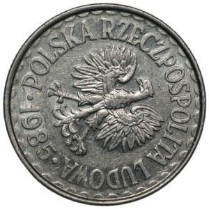 PRL, 1 złoty 1985, skrętka