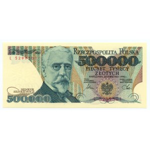 500,000 zloty 1990, series L