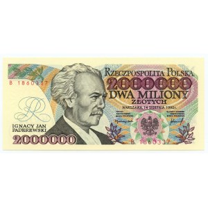 2.000.000 złotych 1992, seria B