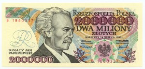 2,000,000 zloty 1992, series B