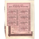 Polska/Rosja, Akcja Banku Przemysłowego Warszawskiego S.A., 250 rubli 1911, RZADKOŚĆ, po raz pierwszy na onebid.pl