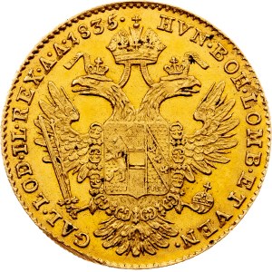 Franz I. (II.), 1 Dukat 1835, A, Vienna