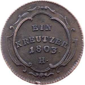 Franz I. (II.), 1 Kreuzer 1803, H, Günzburg