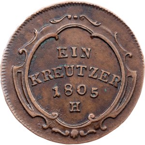 Franz I. (II.), 1 Kreuzer 1805, H, Günzburg