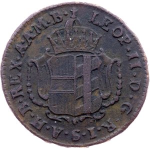 Leopold II., 1 Kreuzer 1792, H, Günzburg