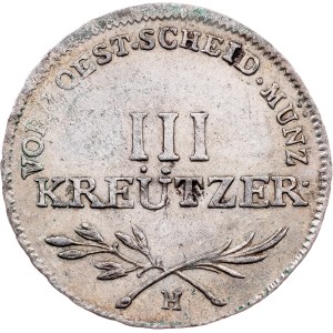 Franz I. (II.), 3 Kreuzer 1793, H, Günzburg