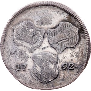 Franz I. (II.), 6 Kreuzer 1792, H, Günzburg