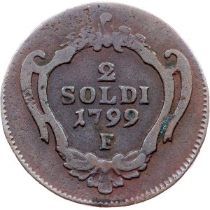 Franz I. (II.), 2 Soldi 1799, F, Hall