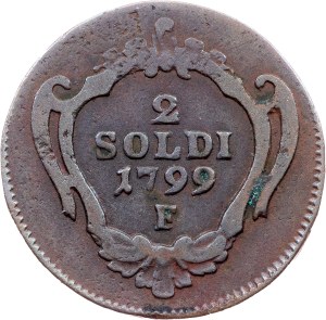 Franz I. (II.), 2 Soldi 1799, F, Hall