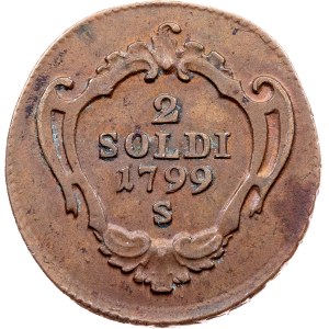 Franz I. (II.), 2 Soldi 1799, S, Schmöllnitz