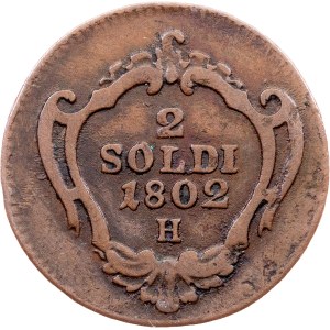 Franz I. (II.), 2 Soldi 1802, H, Günzburg