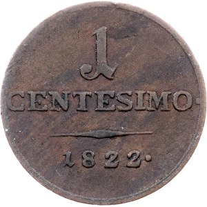 Franz I. (II.), 1 Centesimo 1822, M, Milan
