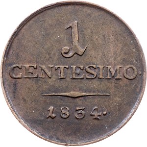Franz I. (II.), 1 Centesimo 1834, V, Venezia