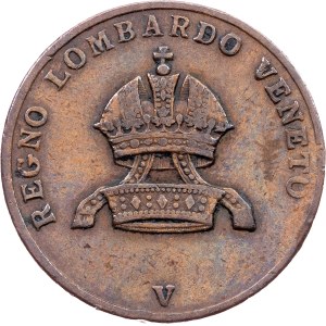 Franz I. (II.), 5 Centesimi 1822, V, Venezia