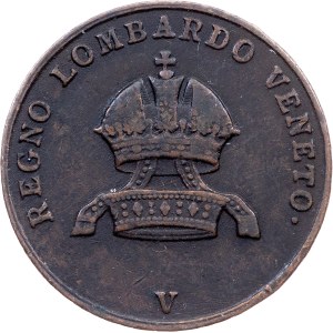 Franz I. (II.), 5 Centesimi 1834, V, Venezia