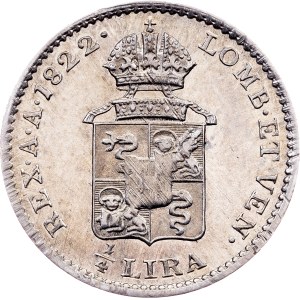 Franz I. (II.), 1/4 Lira 1822, A, Vienna