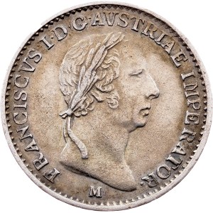 Franz I. (II.), 1/4 Lira 1822, M, Milan
