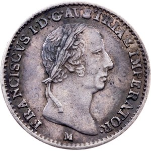 Franz I. (II.), 1/4 Lira 1823, M, Milan