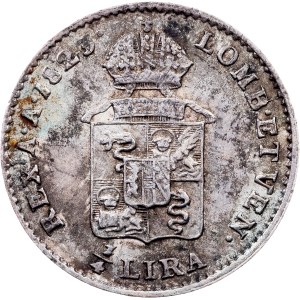 Franz I. (II.), 1/4 Lira 1823, M, Milan