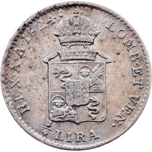 Franz I. (II.), 1/4 Lira 1824, V, Venezia
