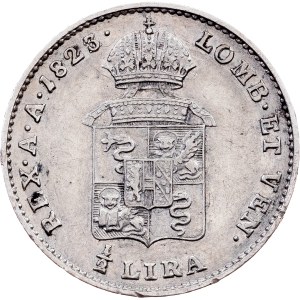 Franz I. (II.), 1/2 Lira 1823, M, Milan