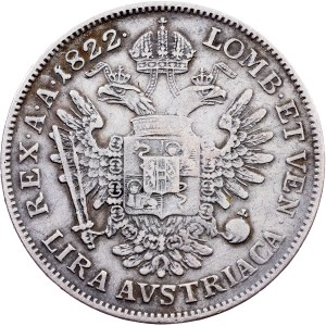 Franz I. (II.), 1 Lira 1822, V, Venezia