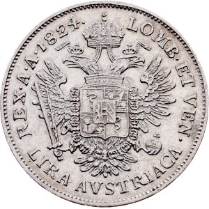 Franz I. (II.), 1 Lira 1824, M, Milan